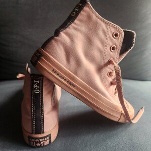 CONVERSE x OPI Pink "Edinburgh-er & Tatties" All Star High Top. WMS 6. MNS 4.